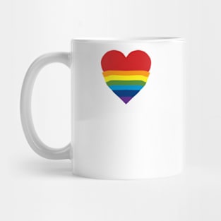 Rainbow heart Mug